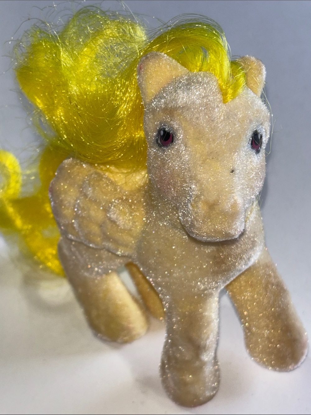 Vintage G1 My Little Pony So Soft Lofty Flocked Yellow Pegasus MLP Air Balloon